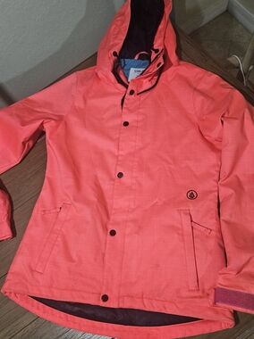 Volcom Neon Coral Snowboarding Jacket Small